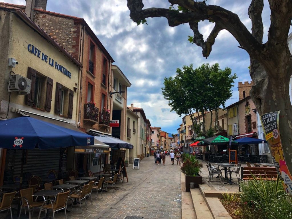 photo de l'avenue de la libération a Argeles sur mer
